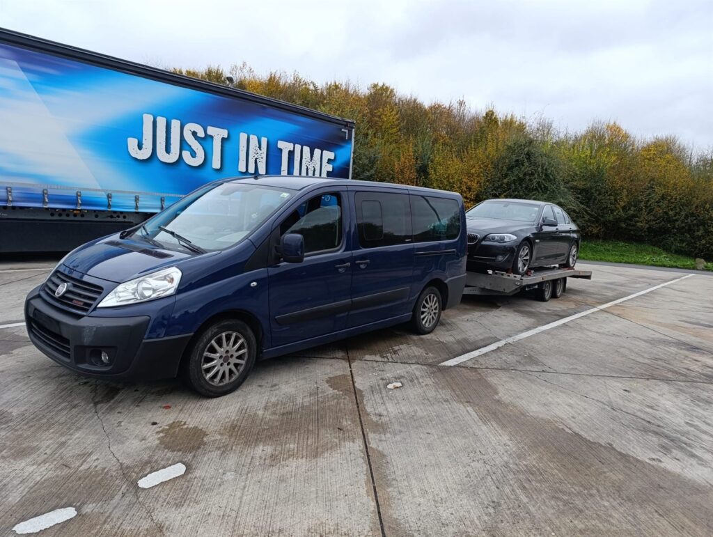 Kombi Alex Prevoza sa automobilom na prikolici, medjunarodni transport Srbija - Nemacka